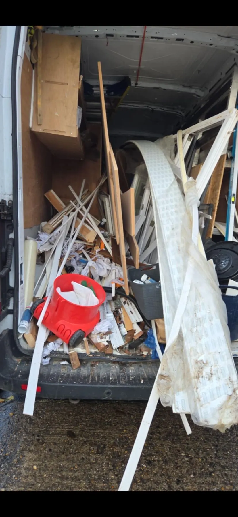 Maidstone Rubbish Clearance van fully loaded after a waste collection in Kent
